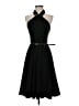 Halston Solid Black Cocktail Dress Size 2 - photo 1