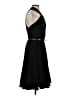 Halston Solid Black Cocktail Dress Size 2 - photo 4