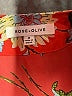 Rose + Olive 100% Polyester Floral Red 3/4 Sleeve Blouse Size M - photo 4