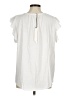 Mustard Seed 100% Cotton White Short Sleeve Top Size M - photo 2
