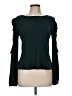 Cupio Solid Green Long Sleeve Blouse Size M - photo 1