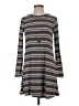 Jodi Kristopher Stripes Gray Casual Dress Size S - photo 1