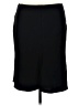 Marks & Spencer 100% Polyester Solid Black Formal Skirt Size 16 - photo 1
