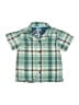 OshKosh B'gosh Plaid Teal Short Sleeve Button-Down Shirt 12-18 MO / 18 MO - photo 1