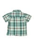 OshKosh B'gosh Plaid Teal Short Sleeve Button-Down Shirt 12-18 MO / 18 MO - photo 2