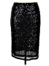 Unbranded 100% Polyester Black Formal Skirt Size XL - photo 1