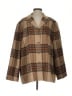Evan Picone Plaid Brown Coat Size S - photo 1