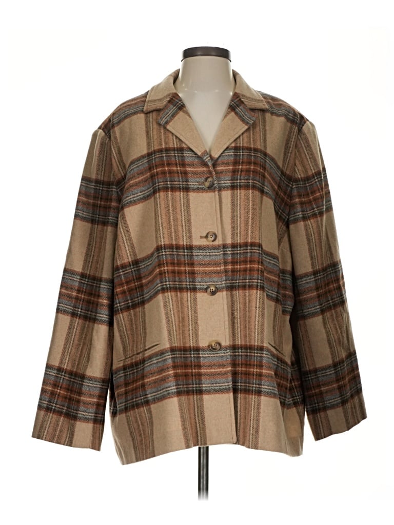 Pre-owned Evan Picone Coat In Brown