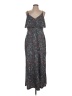 MICHAEL Michael Kors Paisley Gray Casual Dress Size L (petite) - photo 1