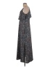 MICHAEL Michael Kors Paisley Gray Casual Dress Size L (petite) - photo 5