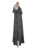 MICHAEL Michael Kors Paisley Gray Casual Dress Size L (petite) - photo 4