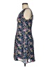 Worthington 100% Polyester Floral Blue Casual Dress Size 8 Petite - photo 5