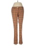 J. McLaughlin Plaid Orange Casual Pants Size 8 - photo 1