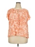 Como Blu Orange Short Sleeve Blouse Size 2X - photo 1