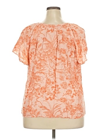 Como Blu Short Sleeve Blouse (view 2)