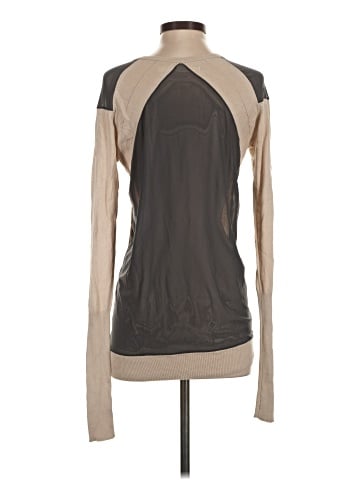 Blanc Noir Silk Pullover Sweater (view 2)