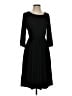 Merokeety Solid Black Casual Dress Size S - photo 1