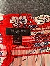 Talbots 100% Polyester Floral Red 3/4 Sleeve Blouse Size 12 - photo 7