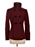 Black Rivet Burgundy Coat Size S - photo 1