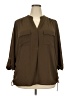 Cocomo Brown 3/4 Sleeve Blouse Size 2X - photo 1