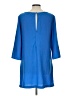 Tildon Solid Blue Casual Dress Size L - photo 2