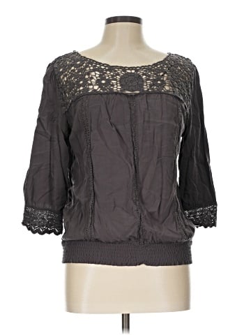 Solitaire 3/4 Sleeve Blouse (view 1)