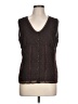 Cato 100% Polyester Brown Sleeveless T-Shirt Size L - photo 1