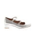 Madewell 100% Leather Metallic Silver Heels Size 8 1/2 - photo 1