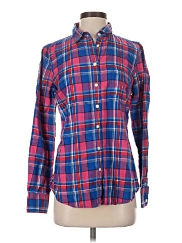 J.Crew Factory Store Long Sleeve Button-Down Shirt (view 1)
