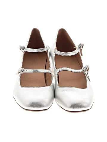Madewell The Nettie Heeled Mary Jane in Metallic Leather (view 2)