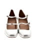 Madewell 100% Leather Metallic Silver Heels Size 8 1/2 - photo 2