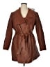 IMAN 100% Polyester Brown Leather Jacket Size 1X - photo 1