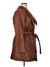 IMAN 100% Polyester Brown Leather Jacket Size 1X - photo 4