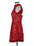 Francesca's 100% Polyester Red Cocktail Dress Size XS - photo 5