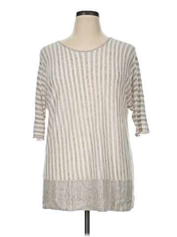 Lafayette 148 New York 3/4 Sleeve Top (view 1)