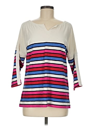 T by Talbots 3/4 Sleeve T-Shirt (view 1)