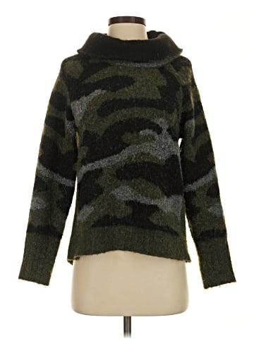 Aqua Turtleneck Sweater (view 1)