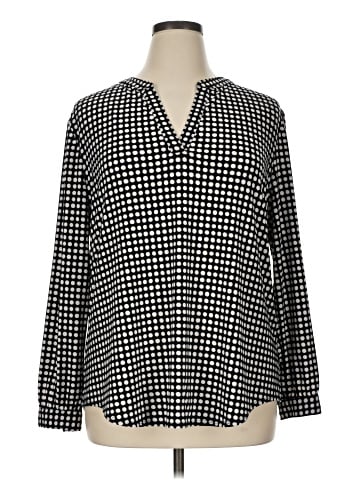 Anne Klein Long Sleeve Blouse (view 1)