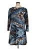 Valentina Animal Print Blue Casual Dress Size 1X - photo 2