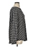 Anne Klein Houndstooth Black Long Sleeve Blouse Size XL - photo 4