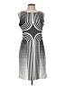 Max Studio Houndstooth Silver Cocktail Dress Size L - photo 1
