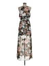 Iz Byer 100% Polyester Floral Gray Casual Dress Size M - photo 2