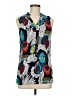 Papillon Blue Sleeveless Blouse Size M - photo 1