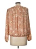 Elodie 100% Polyester Orange Long Sleeve Blouse Size L - photo 2