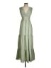 No Comment 100% Polyester Green Casual Dress Size S - photo 1