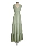 No Comment 100% Polyester Green Casual Dress Size S - photo 2