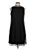 Annalee + Hope 100% Polyester Solid Black Casual Dress Size L - photo 1