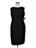 Kasper 100% Polyester Solid Black Cocktail Dress Size 16 Petite - photo 1