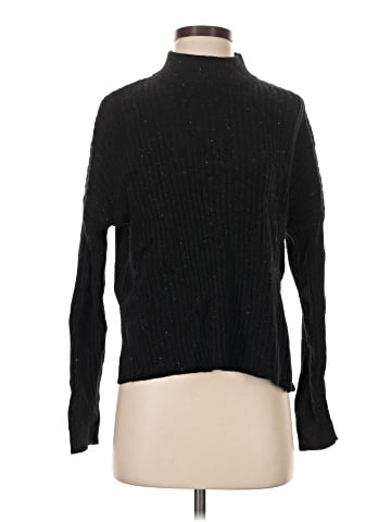 Madewell Donegal (Re)sourced Cashmere Ribbed Mockneck Pullover Sweater (view 1)