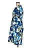 Halston Print Blue Casual Dress Size 8 - photo 5